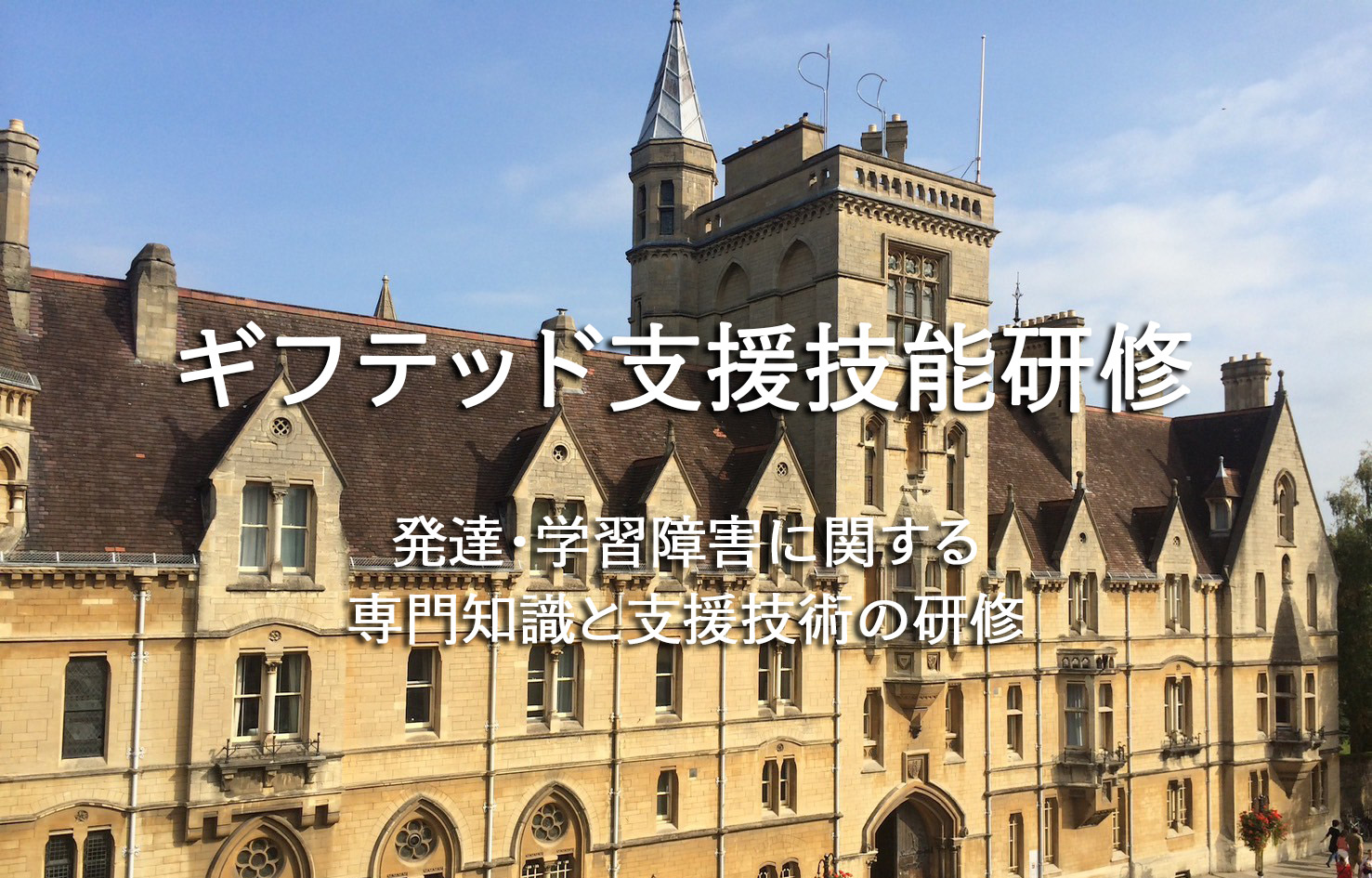 ギフテッド支援技能研修  発達・学習障害に関する専門知識と支援技術の研修
